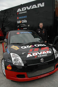 Martin Johansen stiller i Designa Køkken Rally GP for første gang til start i sin nye Suzuki Swift Super 1600, som tidligere på året blev leveret fabrikkens motorsportsafdeling.